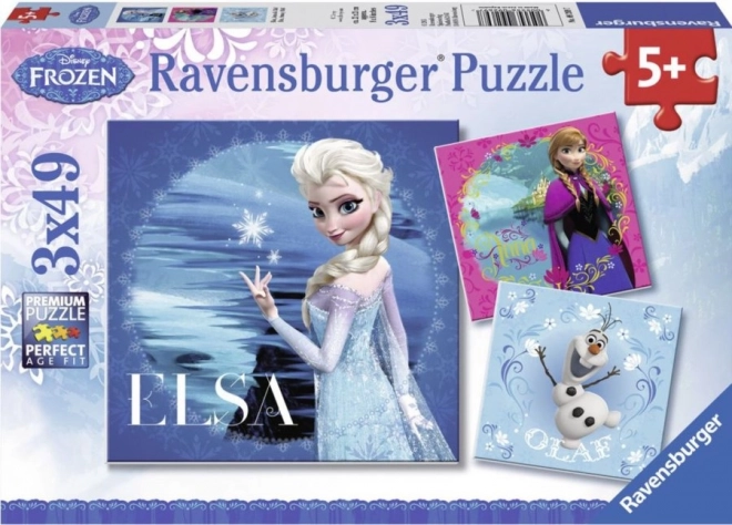 Frozen Puzzle 3x49 Teile