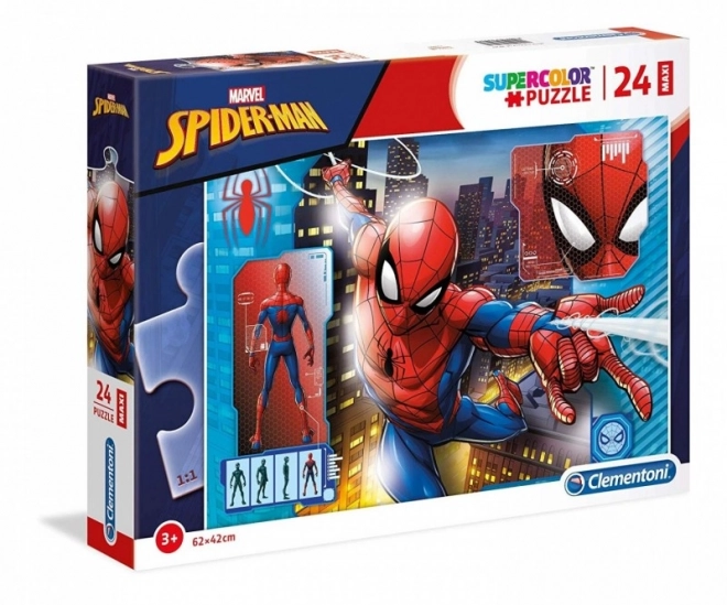 Puzzle 24 Teile Maxi Super Farbe - SPIDER-MAN