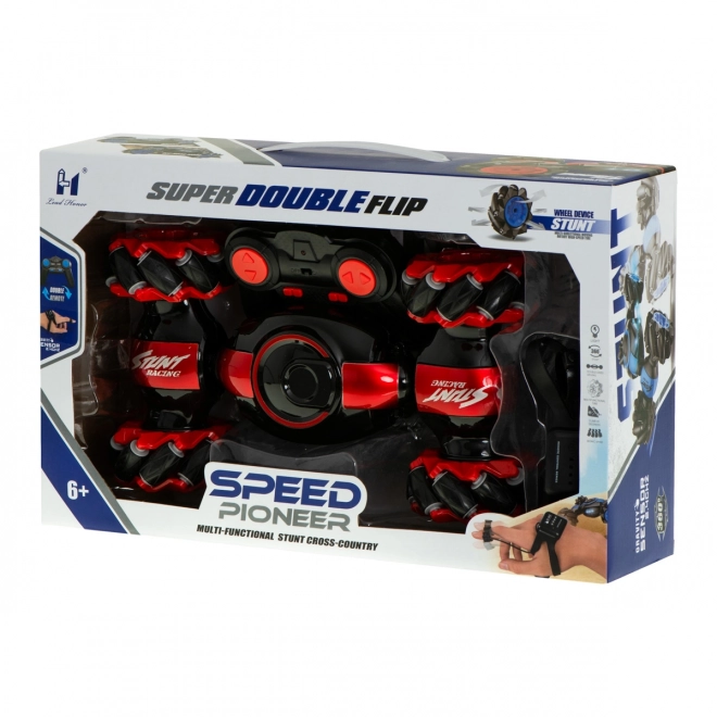 Rc Ferngesteuertes Stuntauto Speed Pioneer 360 Rot – Blau