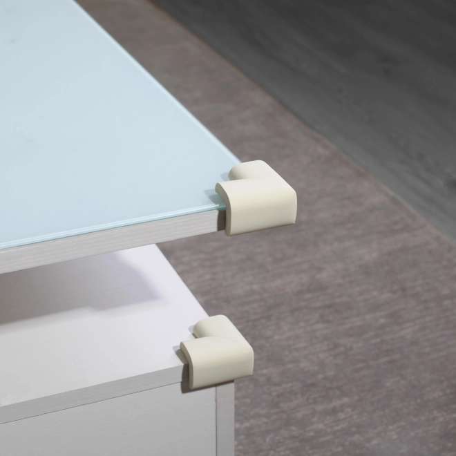 Schaumstoff-Eckenschutz 4 Stk., Off-White