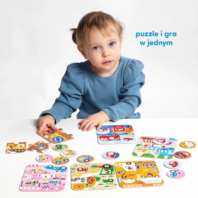 Puzzle Kleine und Große Autos