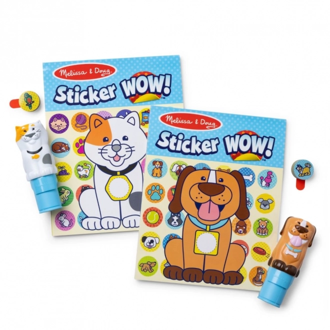 Sticker WOW! Doppelpack mit Aufklebern - Hund und Katze (900 Aufkleber)