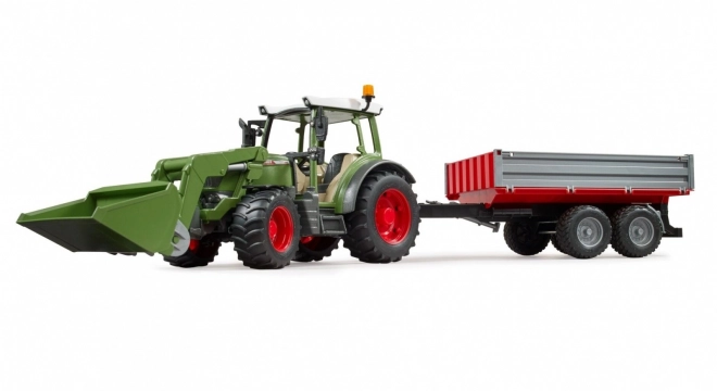 Fendt Vario 211 Traktor mit Frontlader und Kippanhänger