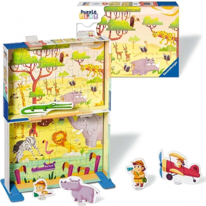 Ravensburger Safari Puzzle & Spiel 2x24 Teile