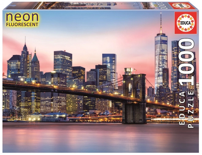 Leuchtendes Educa Puzzle Brooklyn Bridge New York 1000 Teile