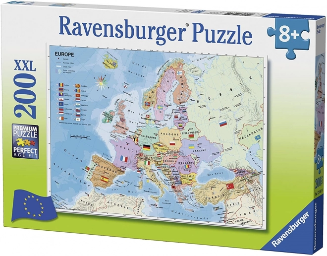 Puzzlekarte von Europa 200 Teile