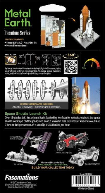3D-Puzzle Space Shuttle mit Abschussrampe - Metallbausatz