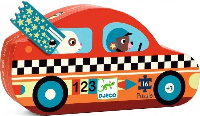 Djeco Rennwagen Puzzle 16 Teile