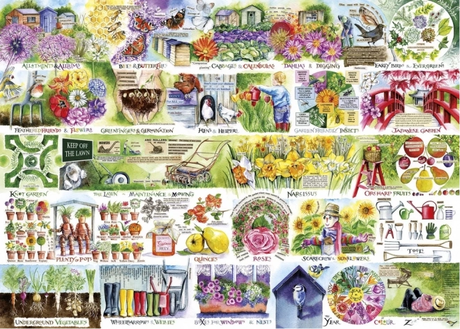 Gibsons Puzzle Traktoren und Gummistiefel 1000 Teile