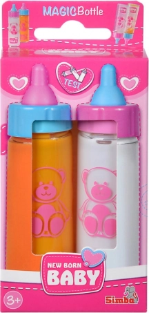 magische Fläschchen für Puppen New Born Baby – Set 2 Stück