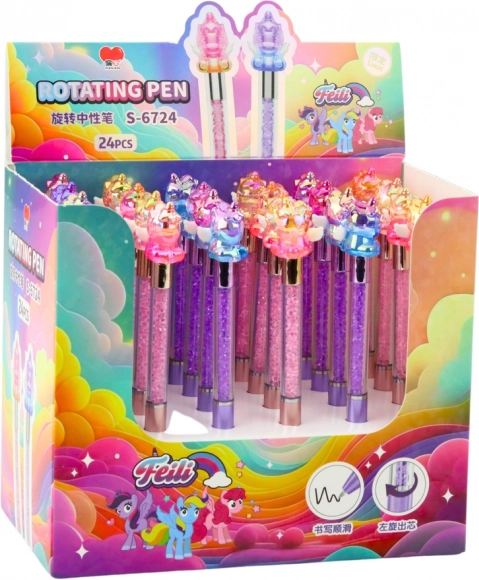 Buntes Gel-Stift mit Einhorn