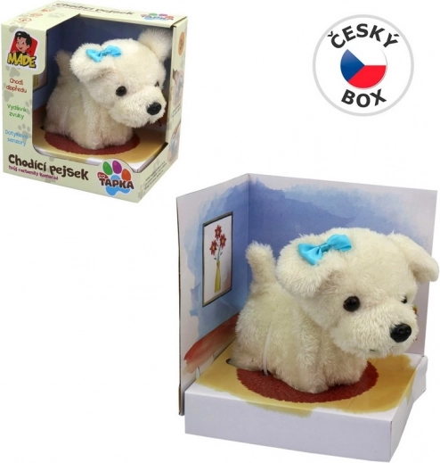 Gehender Plüschhund 15 cm