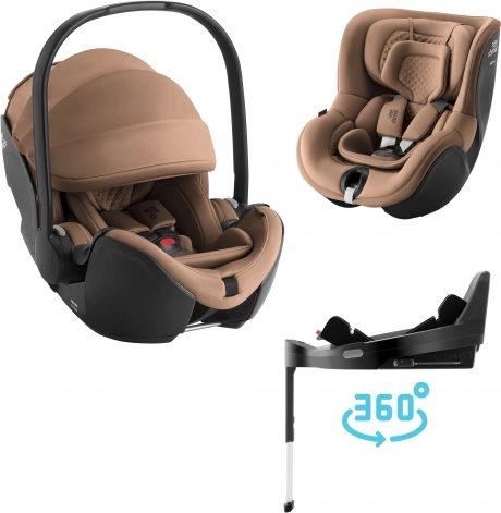 Autositz-Set Baby-Safe Pro Lux und Dualfix 5Z Lux mit Vario Base 5Z Warm Caramel