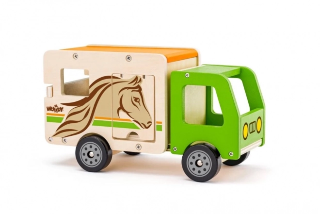 Holzlastwagen Pferdetransporter