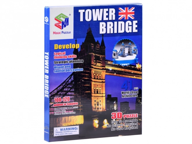 3D Puzzle Tower Bridge Modell