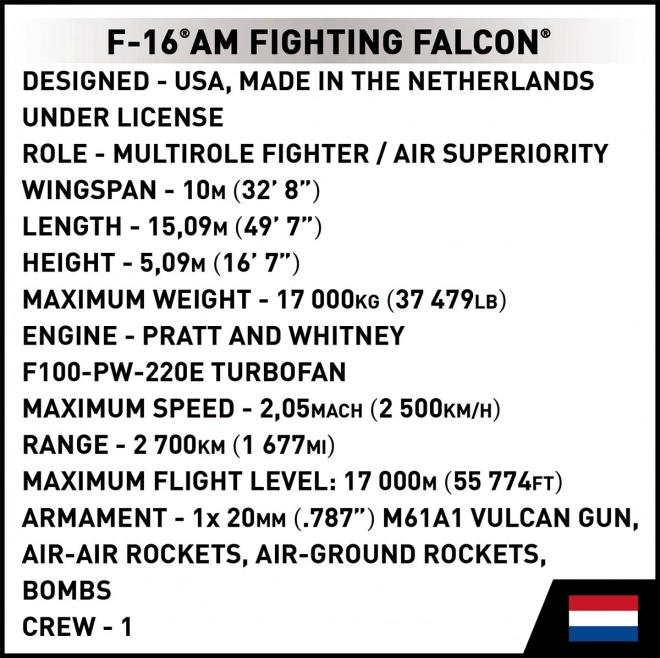 F-16 AM Kampfjet Modellbau Set