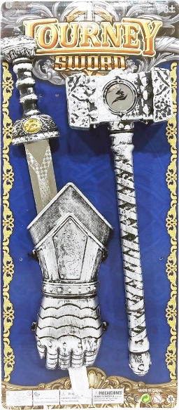 Waffenset Schwert und Hammer 38 cm