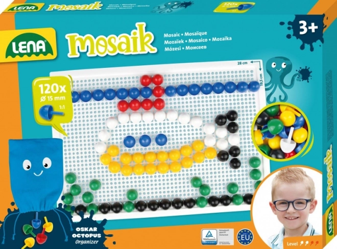 Lena Kleine Transparente Mosaik – Kleine Mosaik, 15 mm transparent (80 Stk)