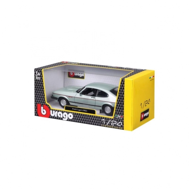 Bburago Ford Capri 1982 Modellauto hellgrün