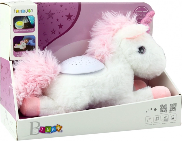 Schlafendes Einhorn mit Projektor und Melodien