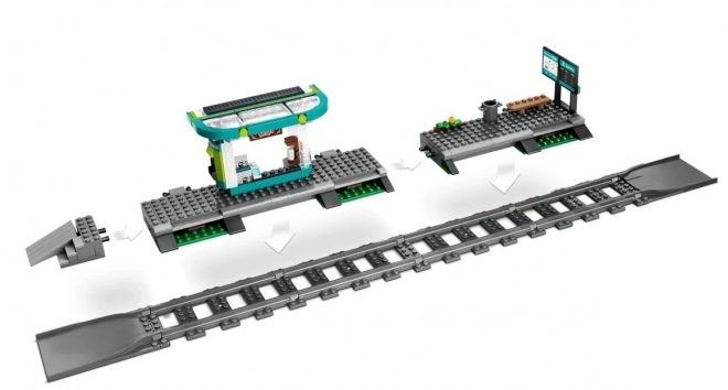 LEGO City Straßenbahn mit Haltestelle