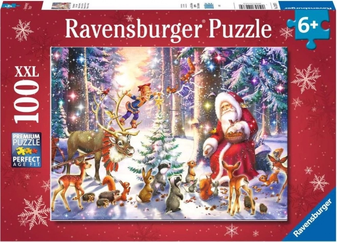 Ravensburger Puzzle Weihnachten im Wald XXL 100 Teile