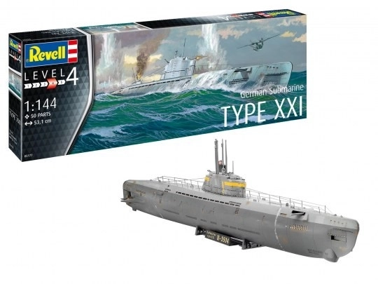 Deutsches U-Boot Typ XXI Modell 1/144