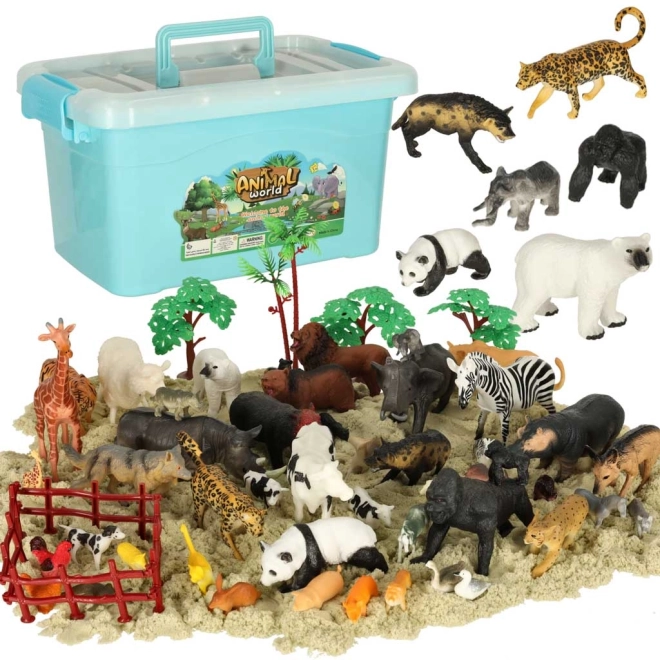 Zoo Tiere Spielfiguren-Set