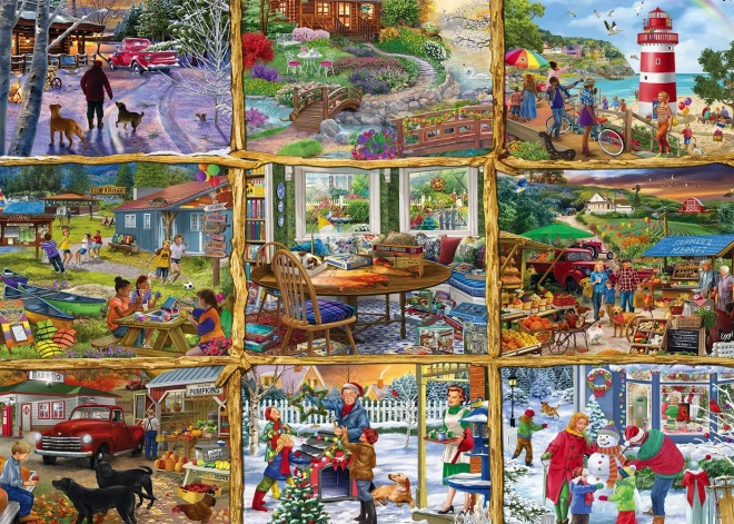 Alipson Puzzle Alle Jahreszeiten 1000 Teile
