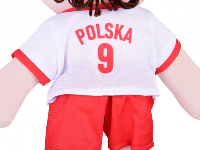Plüschpuppe Fußballspieler