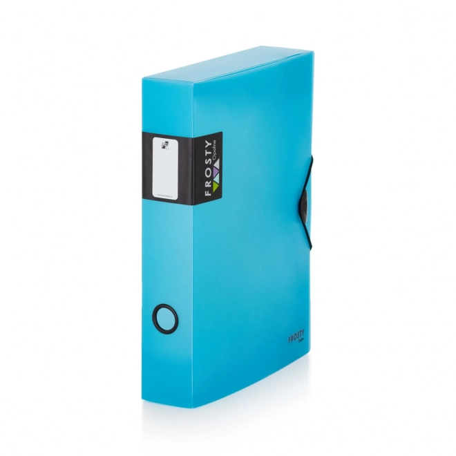 Box mit Gummiband A4 Maxi Opaline Blau
