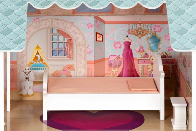 Großes Puppenhaus mit Möbeln ECOTOYS