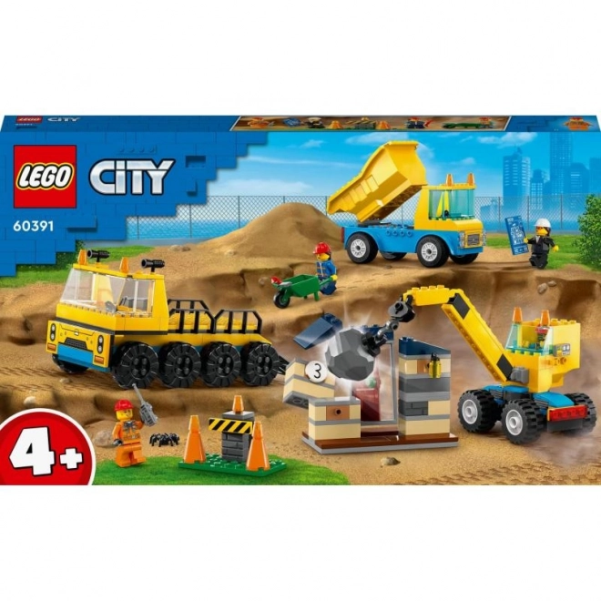 Lego Stadt Abrisskran und LKW-Set