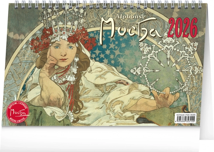 Tischkalender Alfons Mucha 2026