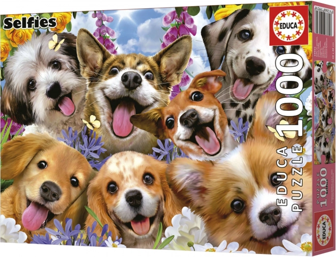 Educa Puzzle Selfie Welpen 1000 Teile