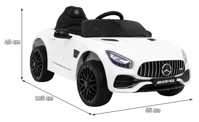 Mercedes Benz GT Kinderauto auf Batterie mit Fernsteuerung, MP3 und LED-Beleuchtung