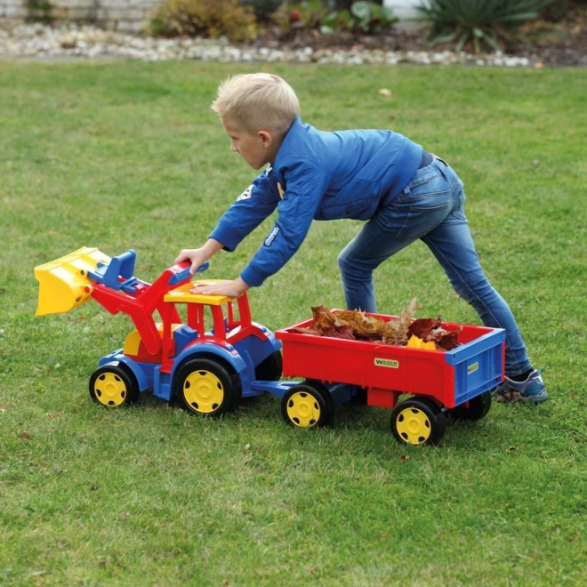 Großer Traktor-Lader mit Anhänger