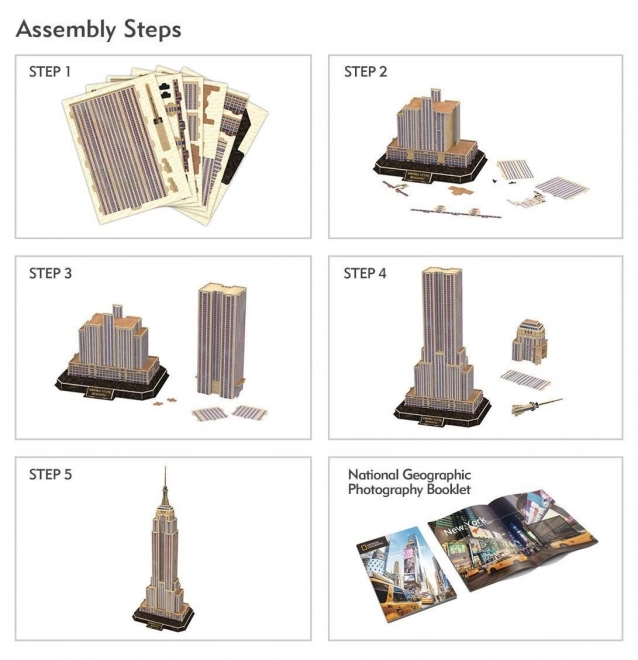 CubicFun National Geographic Empire State Building 3D Puzzle