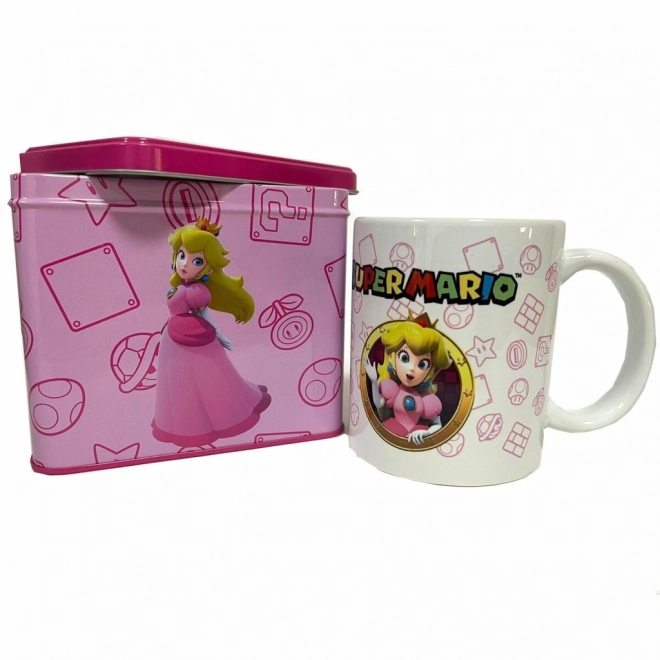 Super Mario Peach Sparschwein mit Becher