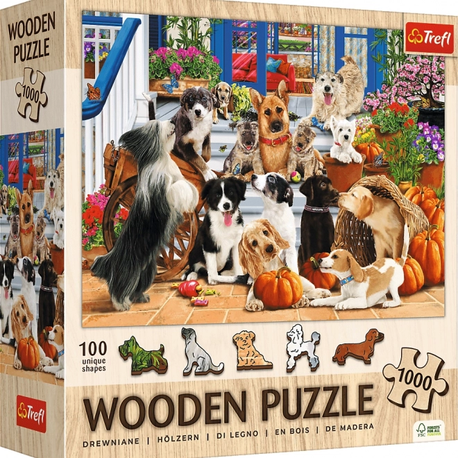 Holzpuzzle Hundefreundschaft 1000 Teile