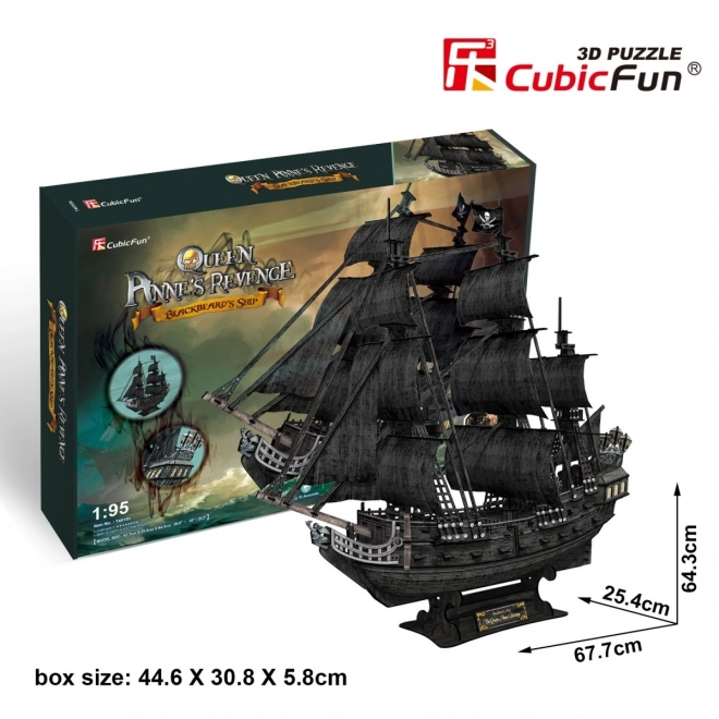 3D-Puzzle Set Piratenschiff Königin Annas Rache