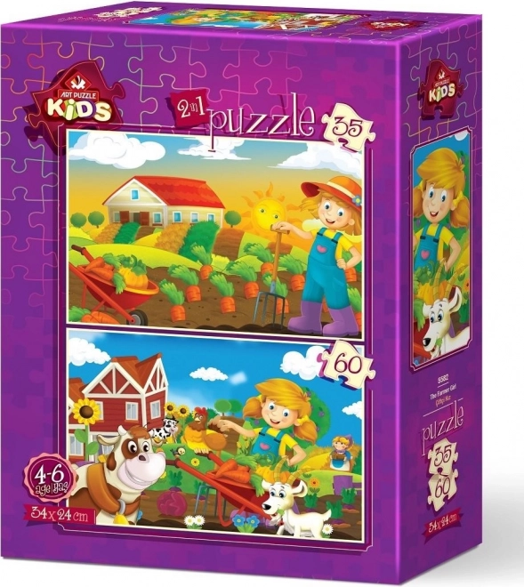 Bauernhof-Puzzle für Kinder