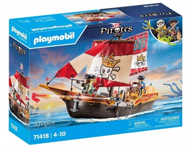 Piraten PLAYMOBIL Piratenschiff mit Figuren