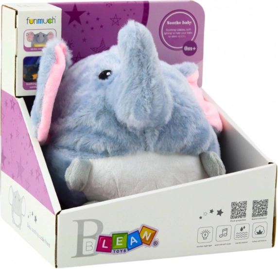 Set Ruhiger Elefant mit Musik und Licht