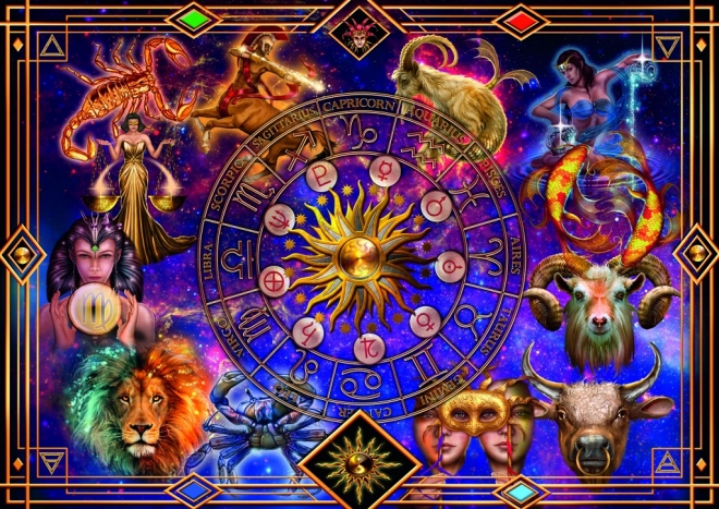 Spiralpuzzle Tierkreiszeichen 1040 Teile
