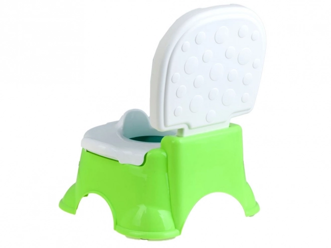 Musikalischer Toilettenthron für kleine Prinzessinnen 2-in-1 – grün