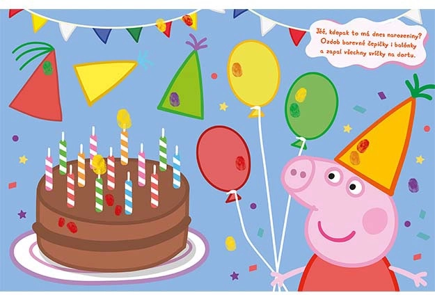Bunte Finger Peppa Pig