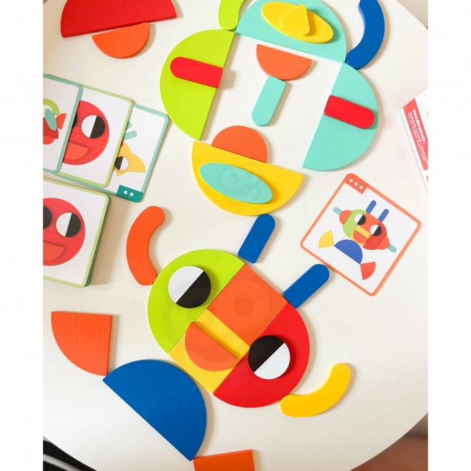 Montessori Holzpuzzle 40 Muster Zum Nachbilden