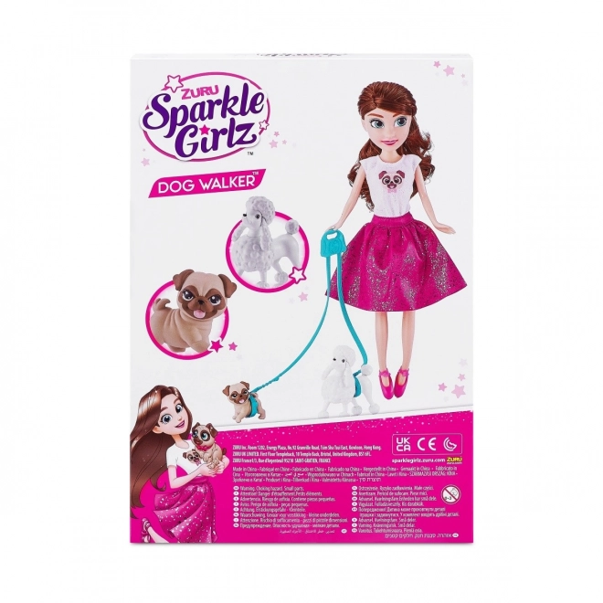 Sparkle Girlz Dog Walker Puppen-Set