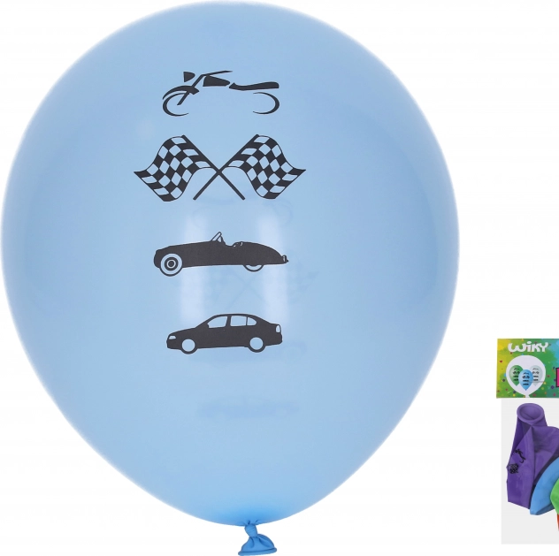 Luftballons 30 cm Autos – Set mit 5 Stück